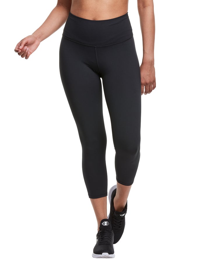 Leggings Champion Mujer - Soft Touch Crop ( Negras ) 0467193-AX